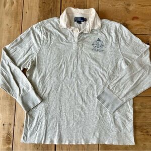 Polo Ralph Lauren Gray Rugby Polo Shirt Men’s Size XL